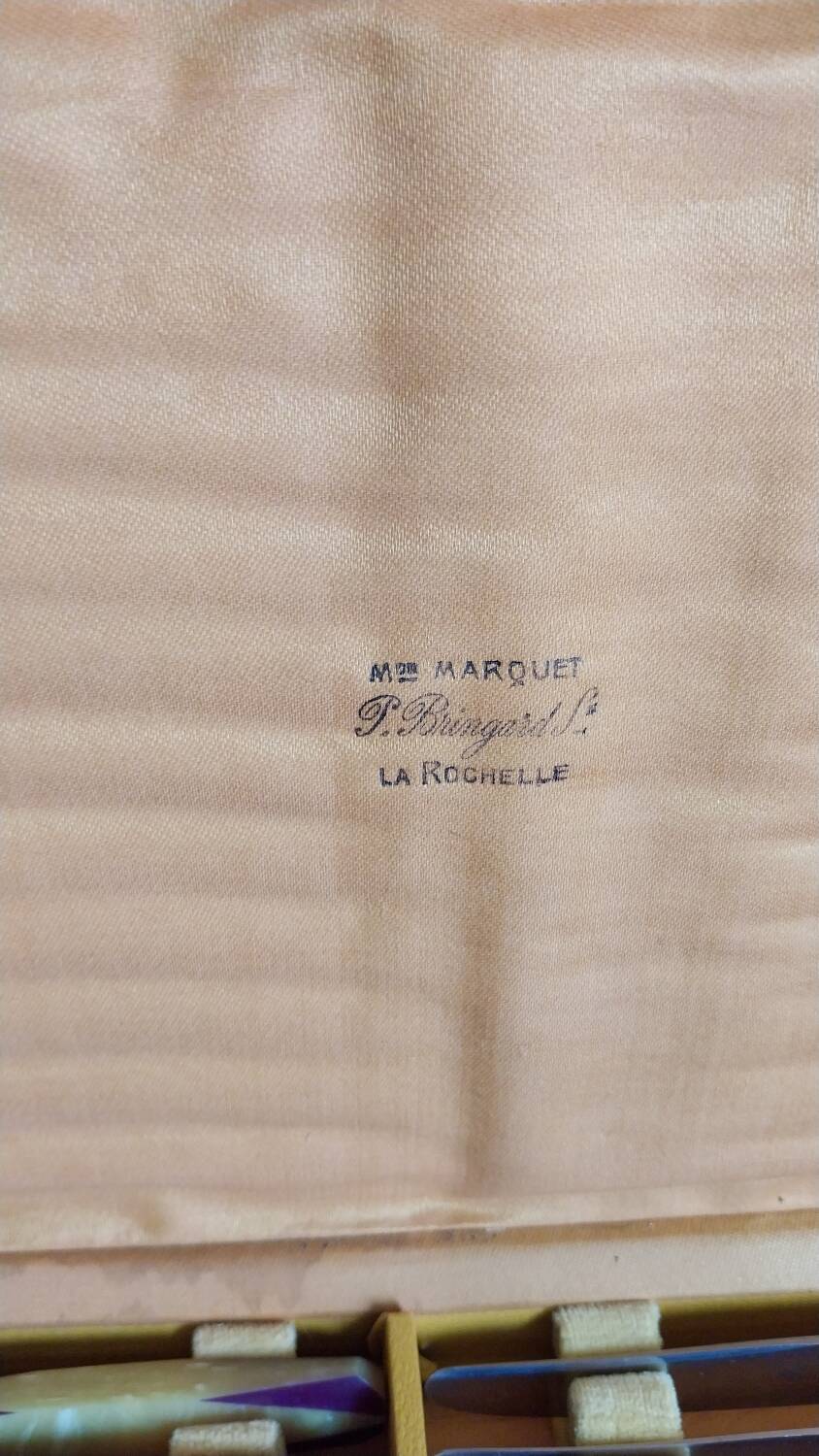 Antique dessert cutlery set