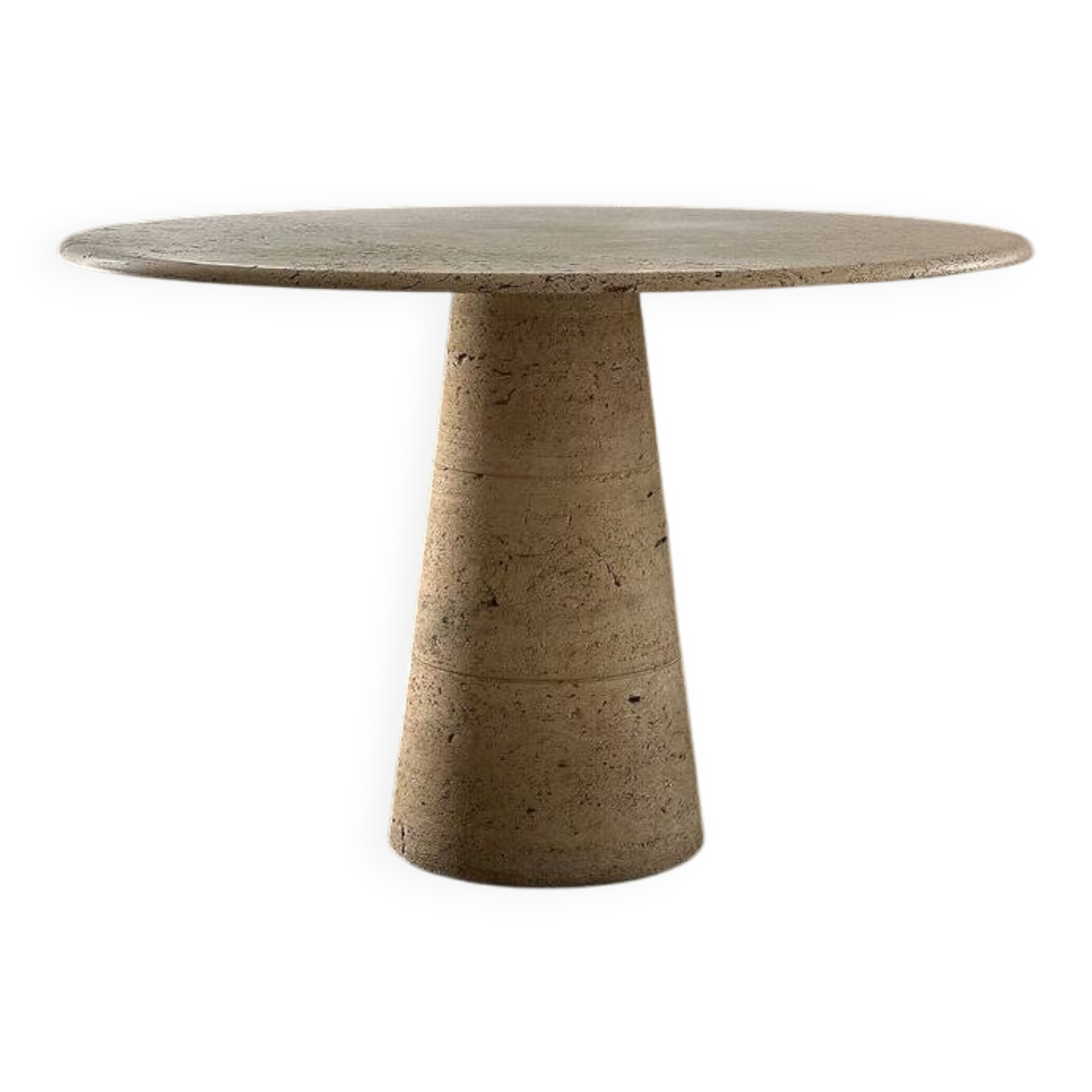 Dining table in travertine Up & Up, Italy, 1970s