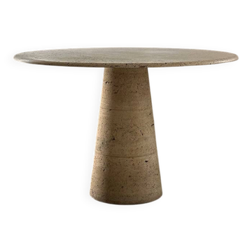 Table à manger en travertin Up & Up, Italie, années 1970