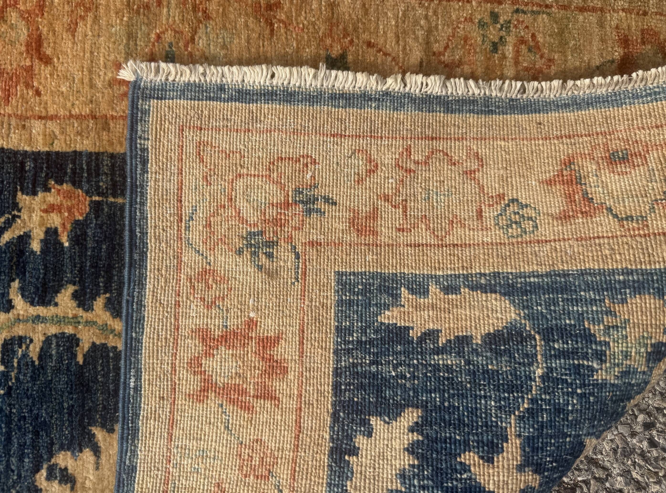Afghan Chobi Ziegler hand-knotted rug: 200 x 75 cm - Made of wool
