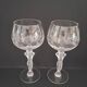 Two Bayel crystal wine glasses Bacchus Venus.