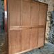 French Art Deco walnut wardrobe with mirror, 1930s