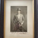 Photo framed under glass