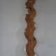 Grand antique Italian sculptural pedestal from the 18th century in twisted barley wood.