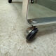 Vintage 70s serving cart in chromed metal and smoked glass