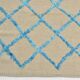 6x9 Beige & Blue Handmade Moroccan Rug, 185x282Cm SK 7339