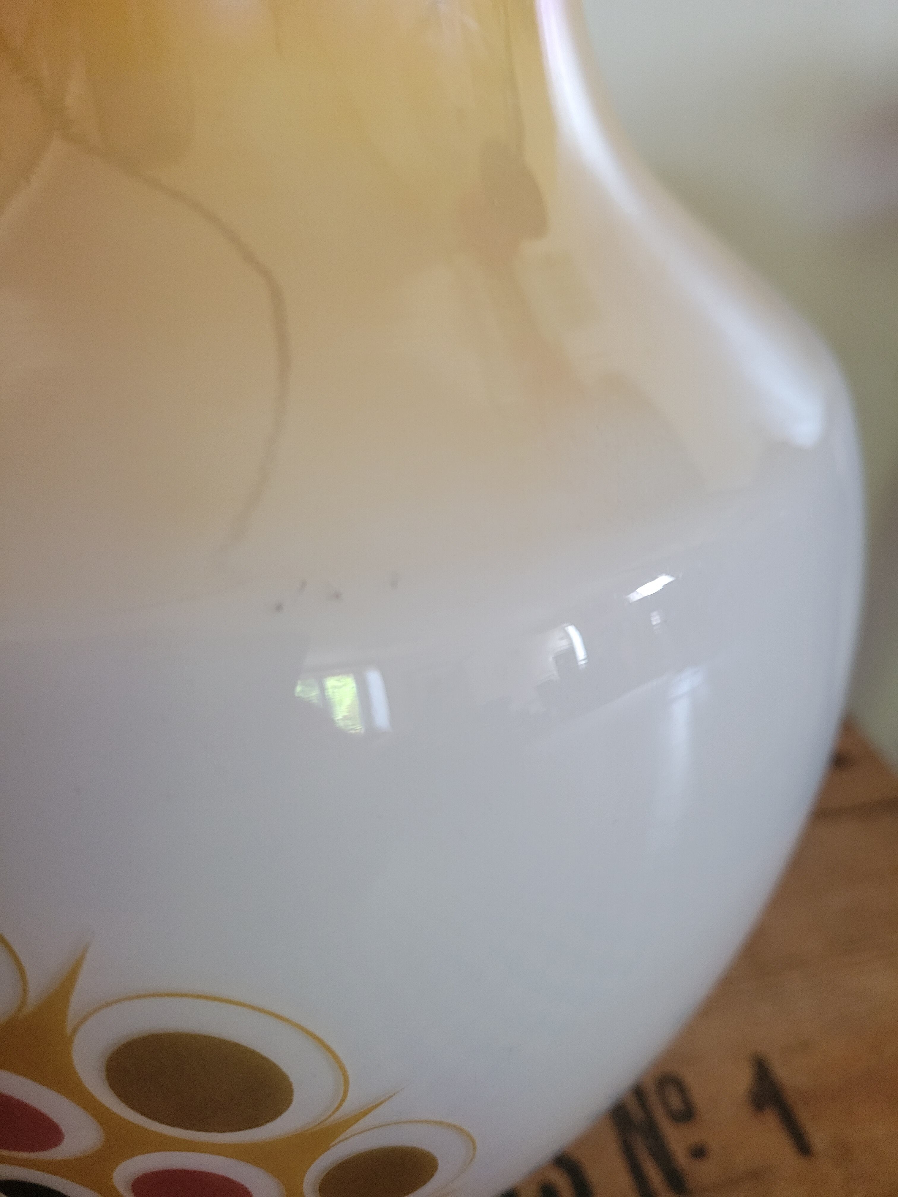 Opaline hanging lamp 70