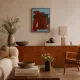 Abstract painting "quiet structure" 55x45cm by Bodasca