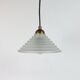 Vintage Art Deco Revival Pendant light glass brass