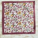 Indian tablecloth and its 6 napkins - Cotton - 220x150 cm