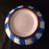 Vintage marine vase in blue and white ceramics