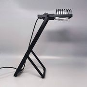 1970s Gorgeous Black Table Lamp "Sintesi" by Ernesto Gismondi for Artemide. Made in Italy