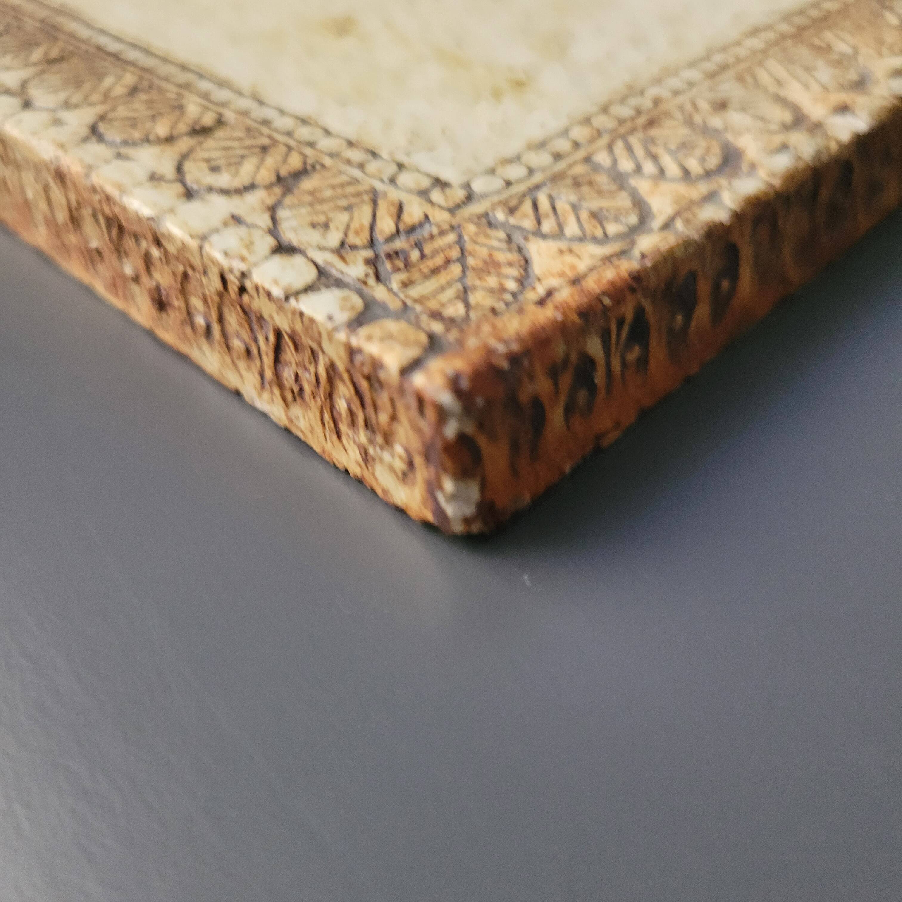 Roger Capron ceramic tile with rooster