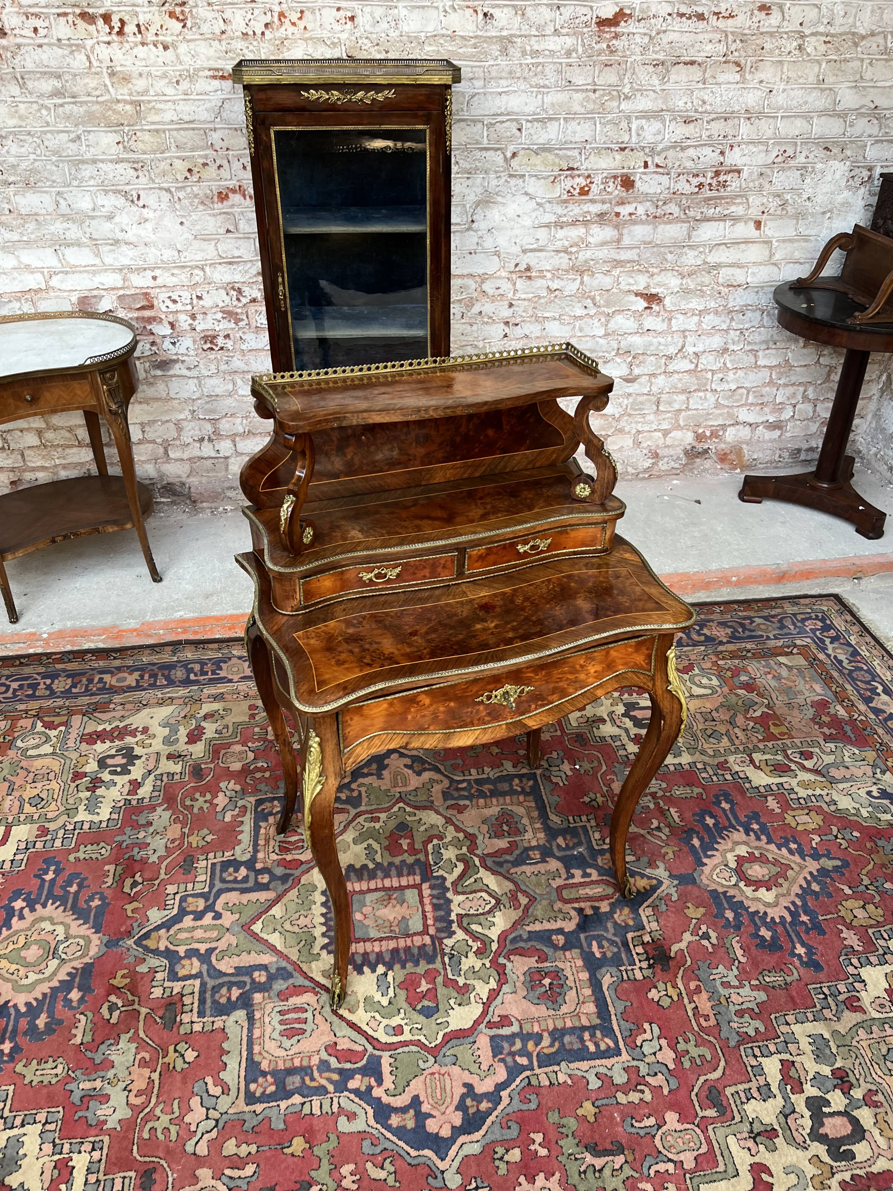 Lady Stepped Office Louis XV Style XIX Century