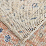 Tapis de ferme floral de couleur neutre 362x257cm