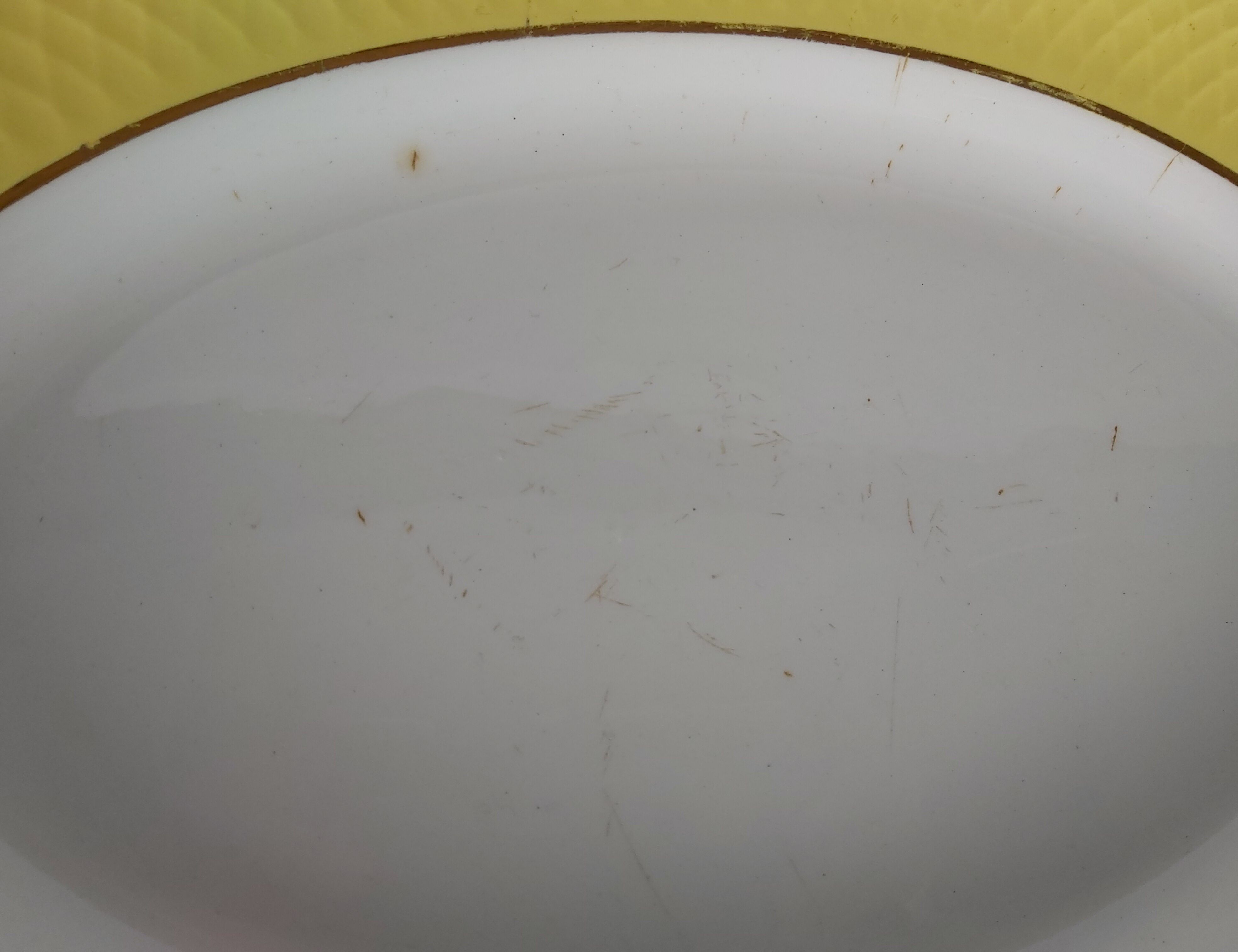 French vintage Orchies oval tray from Moulin des Loups