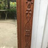 Carved wooden fireplace mirror 132 x 99