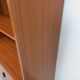 Vintage Scandinavian style storage bookcase in melamine and teak from the 60s