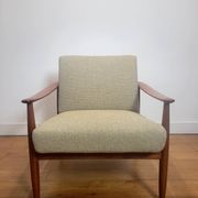 Vintage lounge chair in teak by Carl Straub, 1960