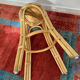 High stool / Plant stand in rattan and bamboo from the 1970s