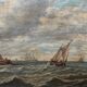 "Seascape". Oil on wood panel.