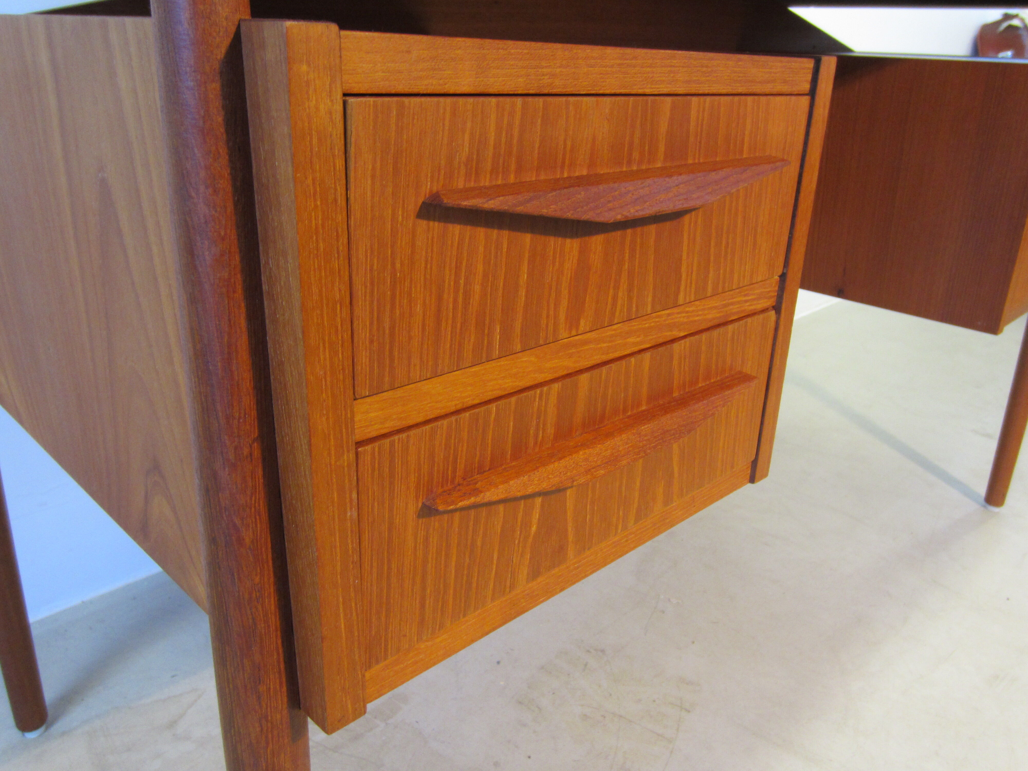 Scandinavian teak desk by Gunnar Nielsen Tibergaard, Denmark