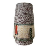 Straight vase West Germany decor 60s-70s Height 17 cm