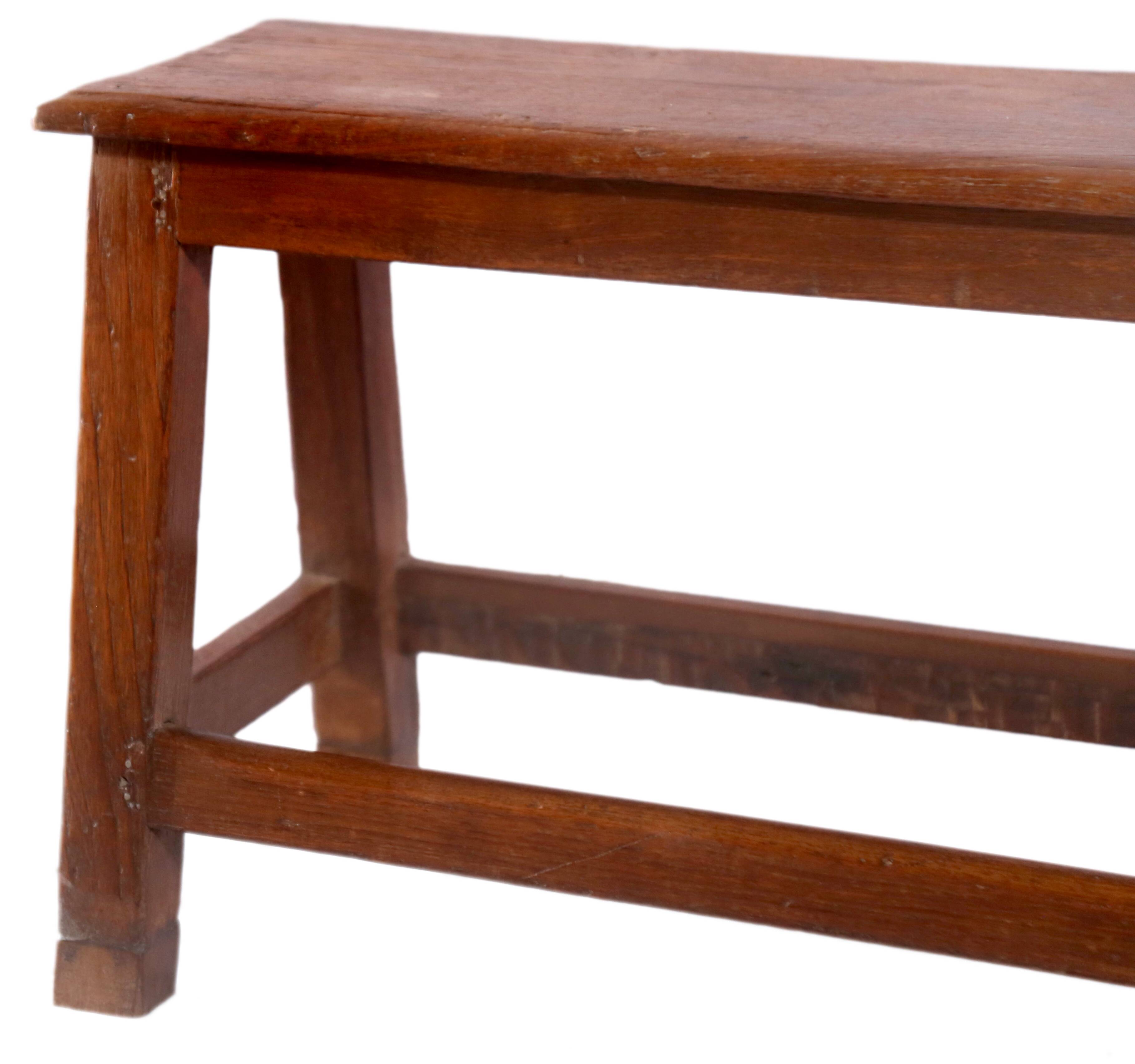 Ancient Burmese teak bench