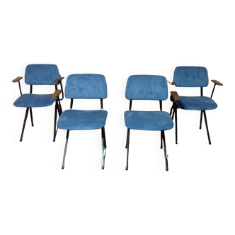 Chaises Modèle 202 SpinStoel par Mark Siepel et Ynske Kooistra pour Marko Holland, 1960s, Set de 4