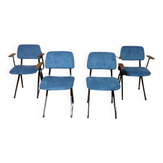 Chairs Model 202 SpinStoel by Mark Siepel and Ynske Kooistra for Marko Holland, 1960s, Set of 4