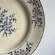 Set of numbered Terre de Fer St Amand plates (4 hollow and a flat plate)