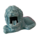 Ashtray vintage ceramic zoomorphic "lion" glaze light blue vintage of the 50s