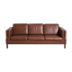 Three-seater leather sofa