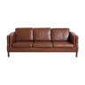 Three-seater leather sofa