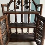 Rattan shelf