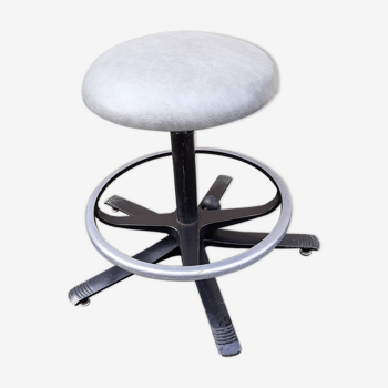 Grey industrial stool
