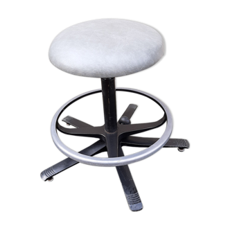 Grey industrial stool