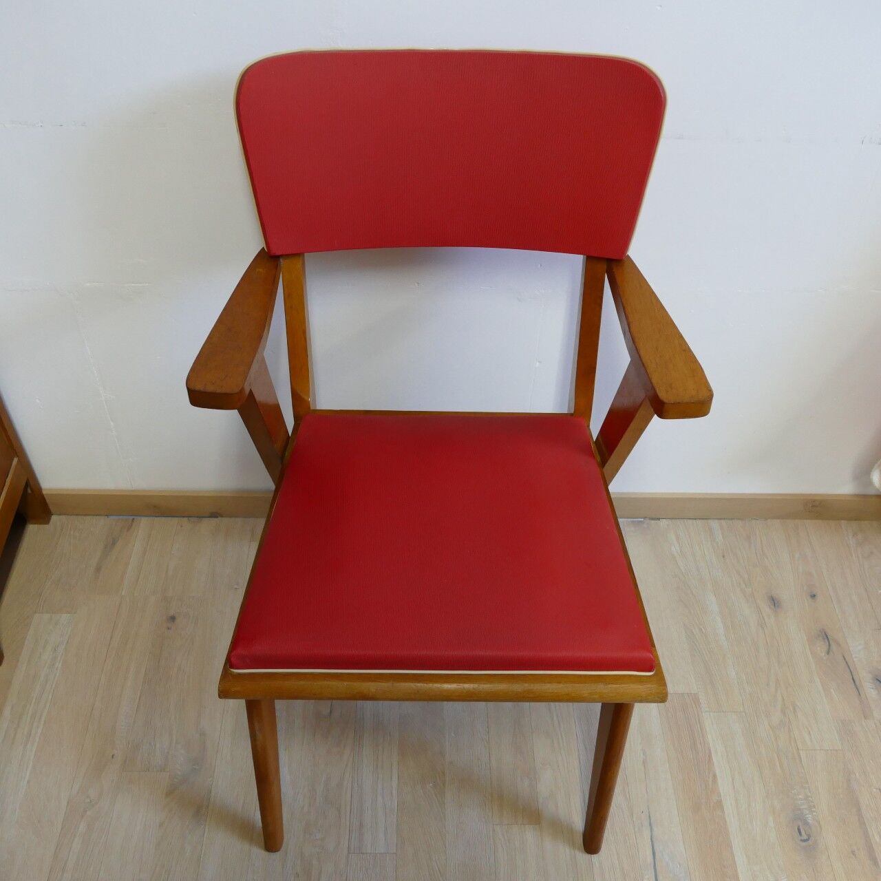 Pair of skai armchairs