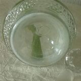 Carafe en verre effet dentelle pointe de diamant