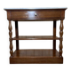 Console d'entrée en acajou Napoléon III et marbre de carrare