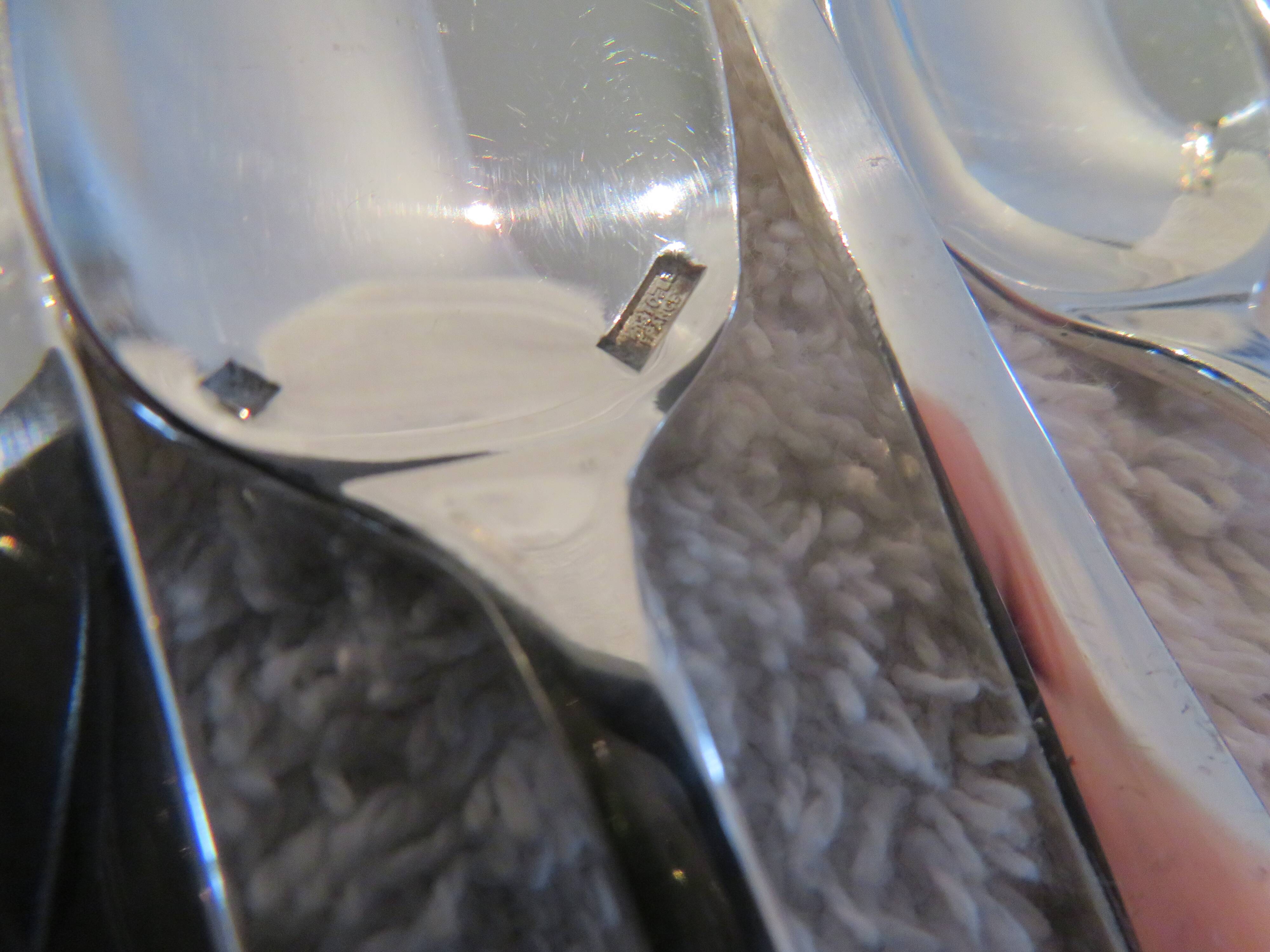 12 Christofle Concorde silver-plated mocha spoons, 10.1 cm