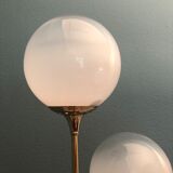 Italian Alberello brass & murano floor lamp