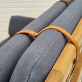 1970s, Danish design by Børge Mogensen, sofa model 2252, oak, furniture wool