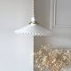 Suspension en opaline blanche