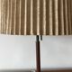 Brass and rosewood lamp by J.T Kalmar, Austria, circa 1950.