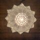 Diamond-point molded glass ceiling light, 1960