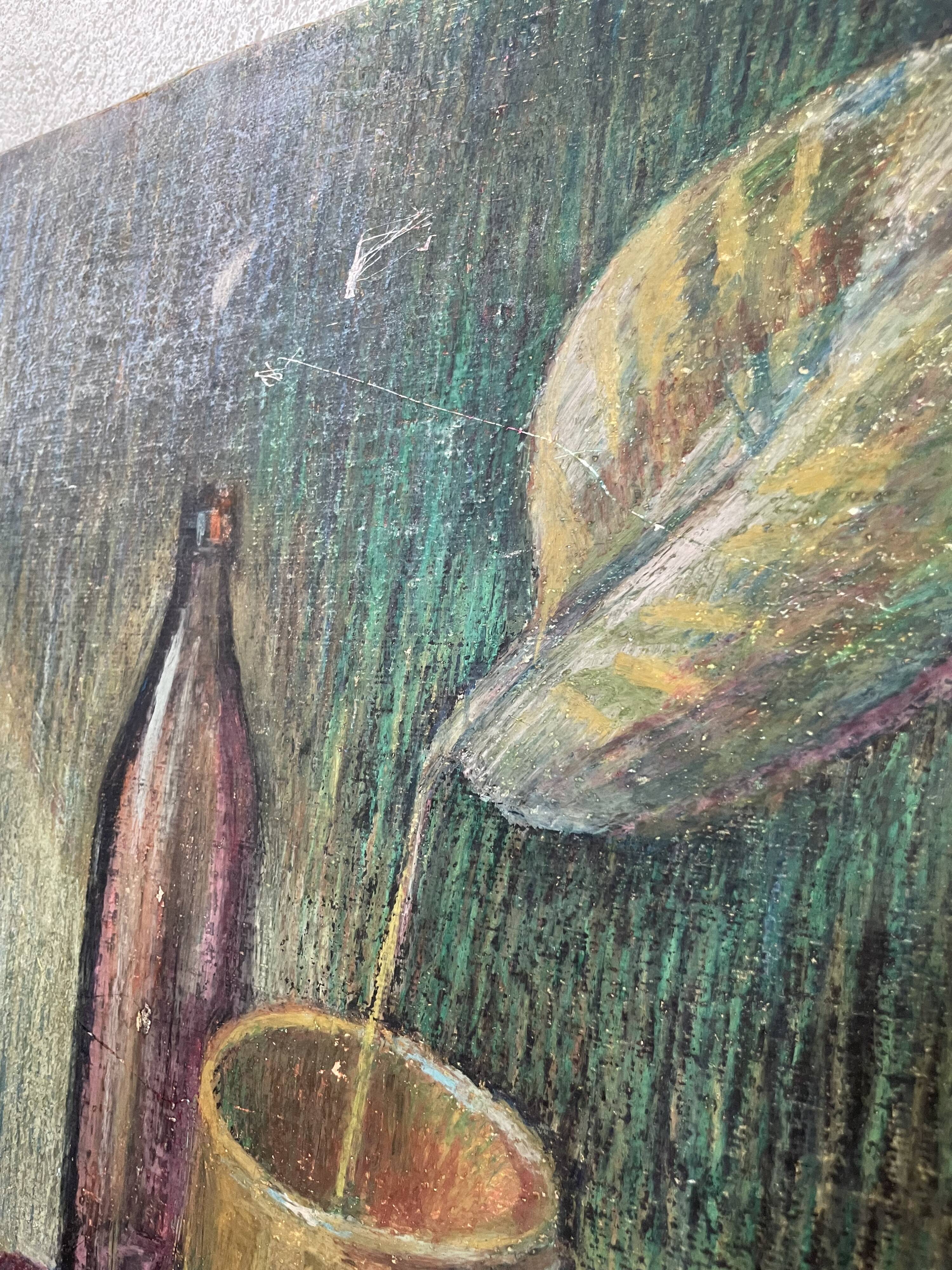 Oil pastel still life 1970