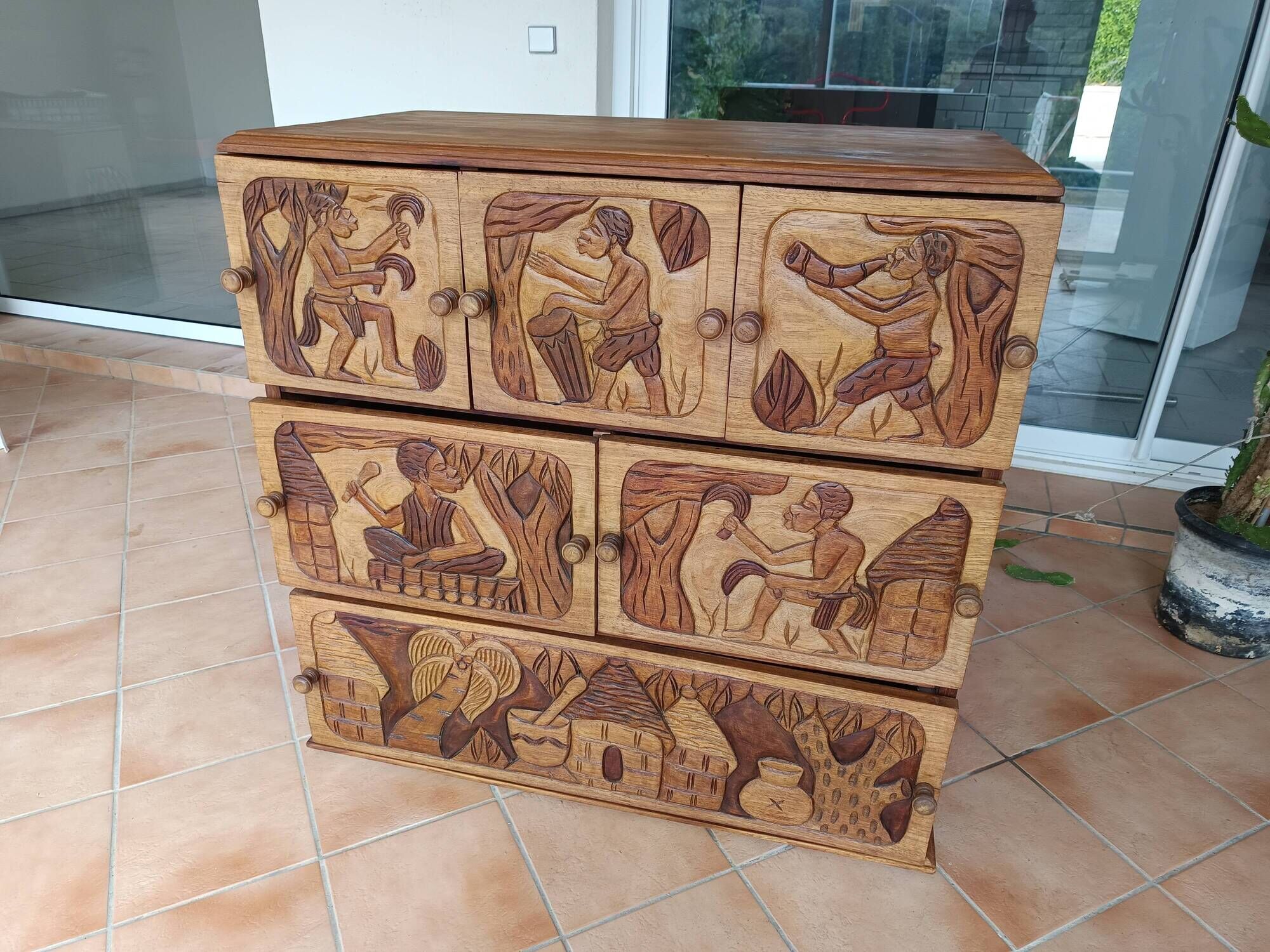 African drawer furniture