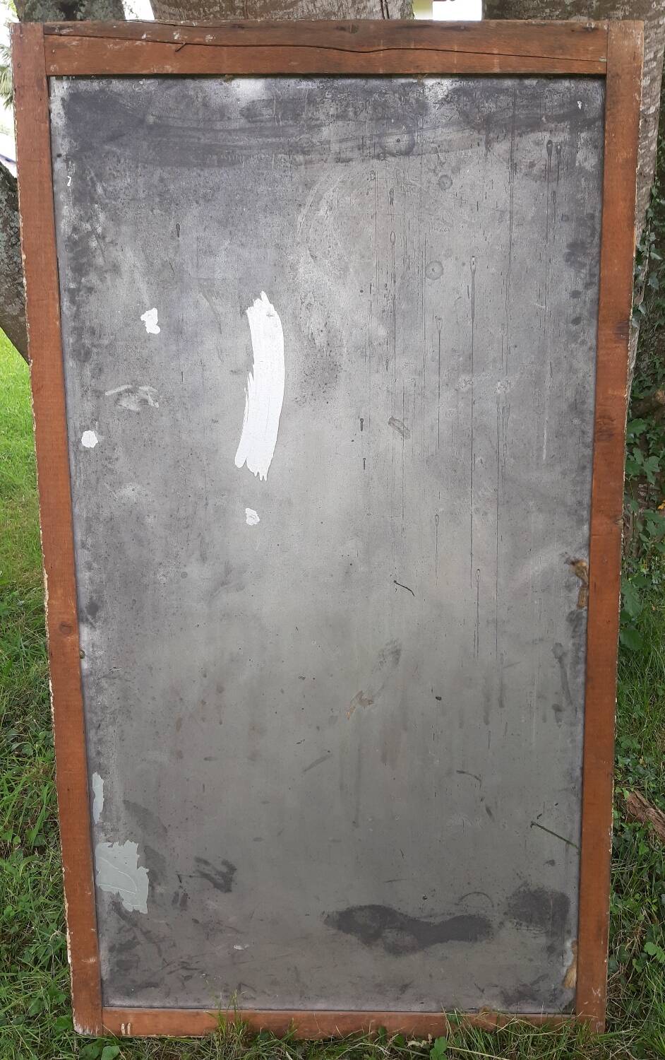 Antique mercury mirror. (Fireplace mirror)