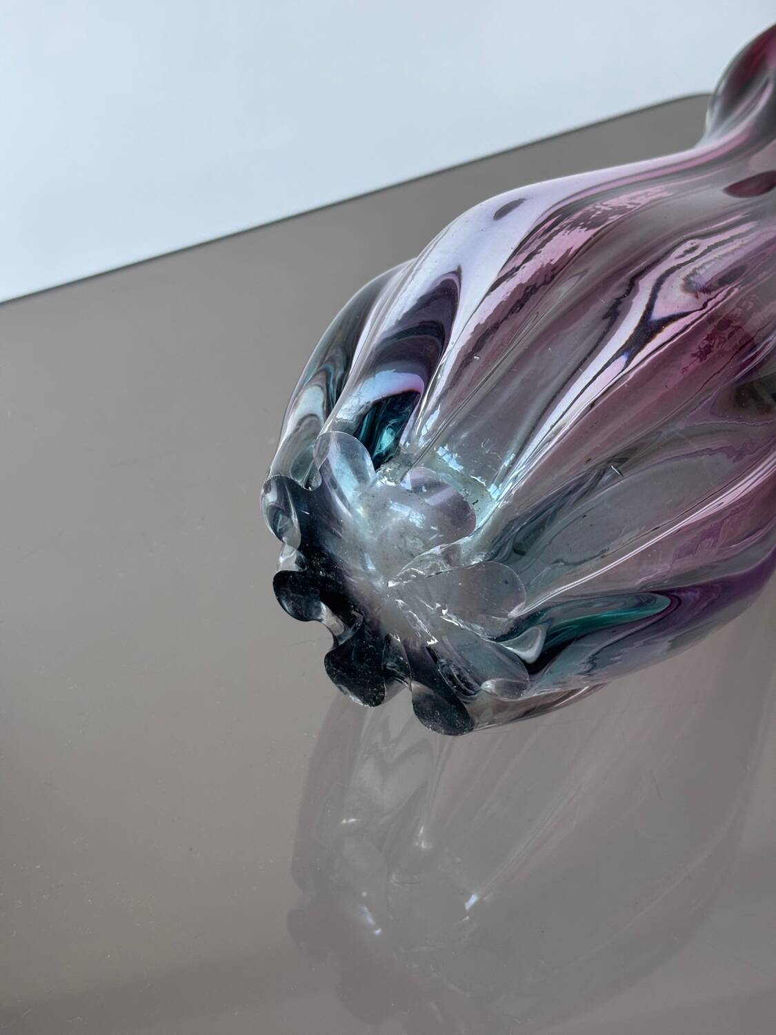 Murano blown glass vase